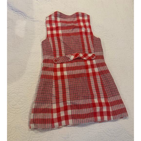 Vintage Bobbie Brooks Red Plaid Dress Sz. Sm - Picture 2 of 4